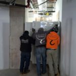 Putting Air Handler Into Place