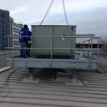 Placing AC Unit Into Place at Rikers Island