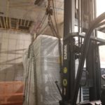 Forklift with load