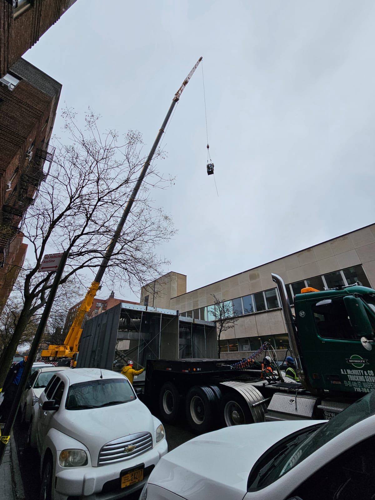 Cooling Tower Project for Queens Library - United Crane and Rigging